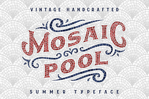 Mosaic Pool Typeface, a Font by Gleb Guralnyk
