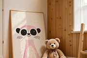 Cute Panda Nursery Wall Art, an Animal Illustration by elfy creative (Thumbnail 2 of 5)