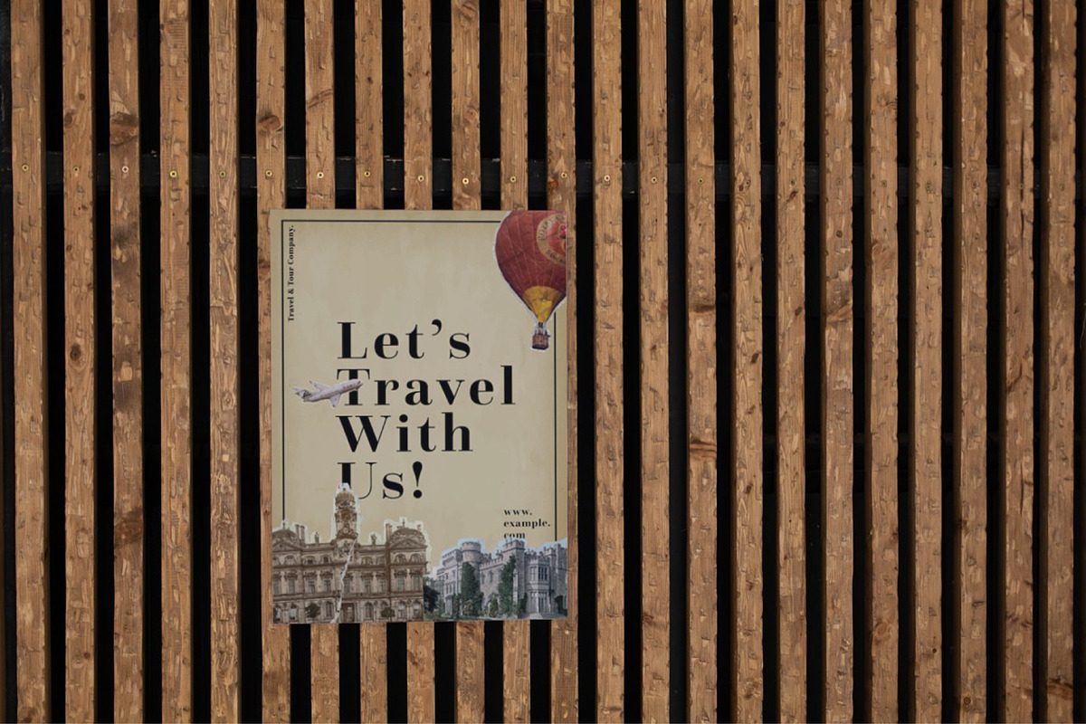 Brown Vintage Travel Promotion Flyer, a Flyer Template by Bizz_District_Studio (Photo 2 of 2)