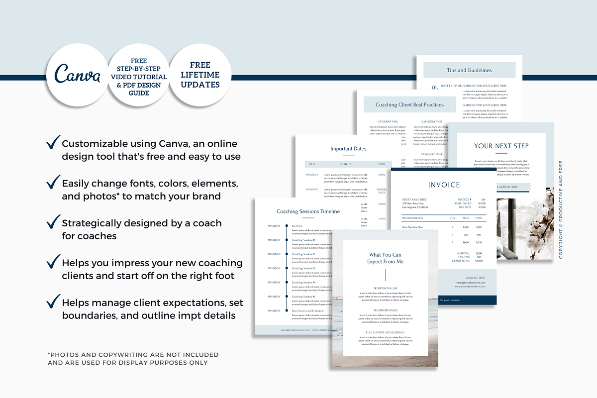 Coaching Client Template Bundle, a Magazine Template by ProductiveandFree (Photo 12 of 23)