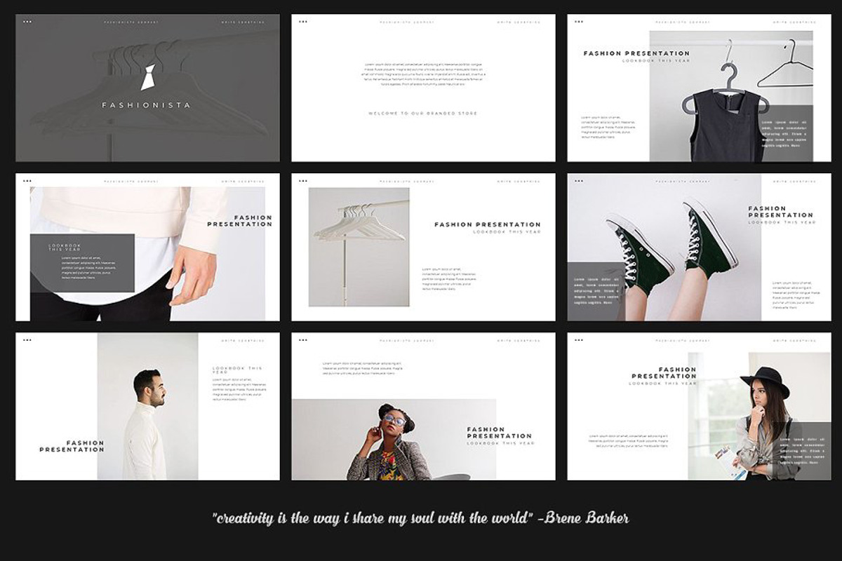 Fashionista - Fashion PowerPoint, a Presentation Template by desvibes (Photo 2 of 11)