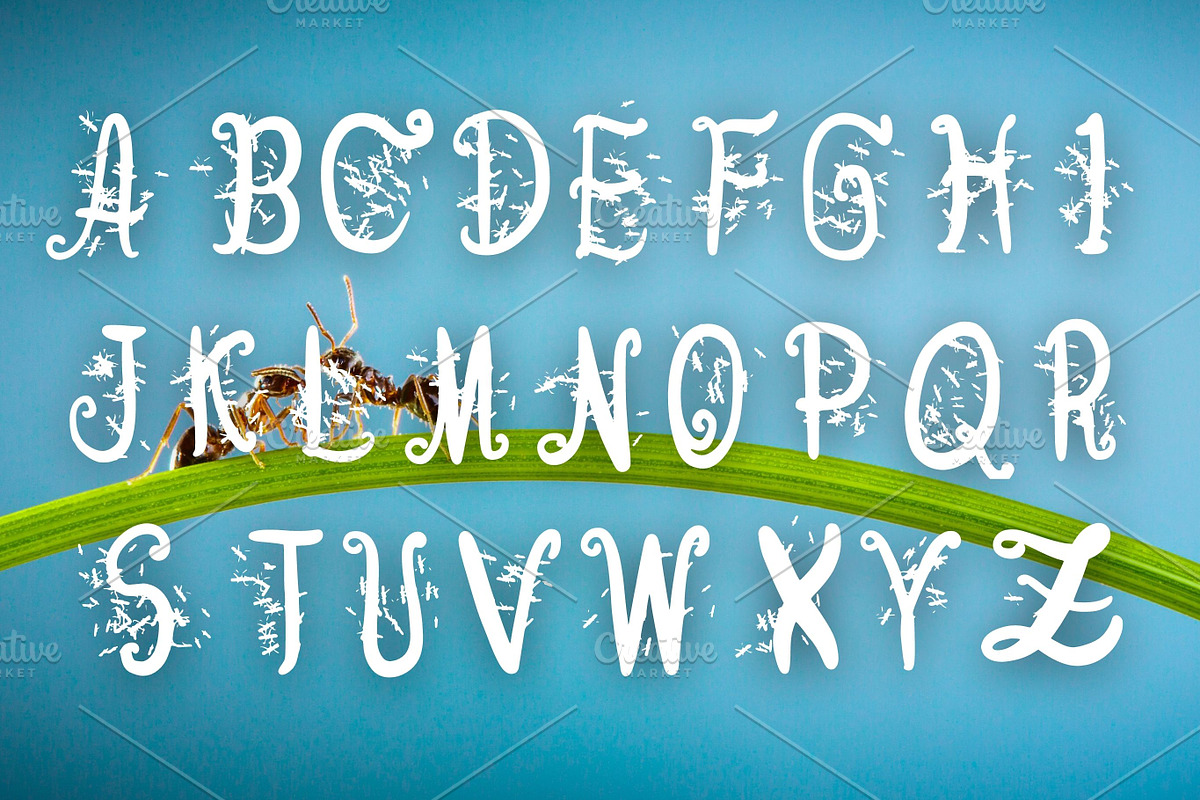 The Gangster, Ant Font, SVG font, a Font by Tattoo Worker Studio (Photo 3 of 4)