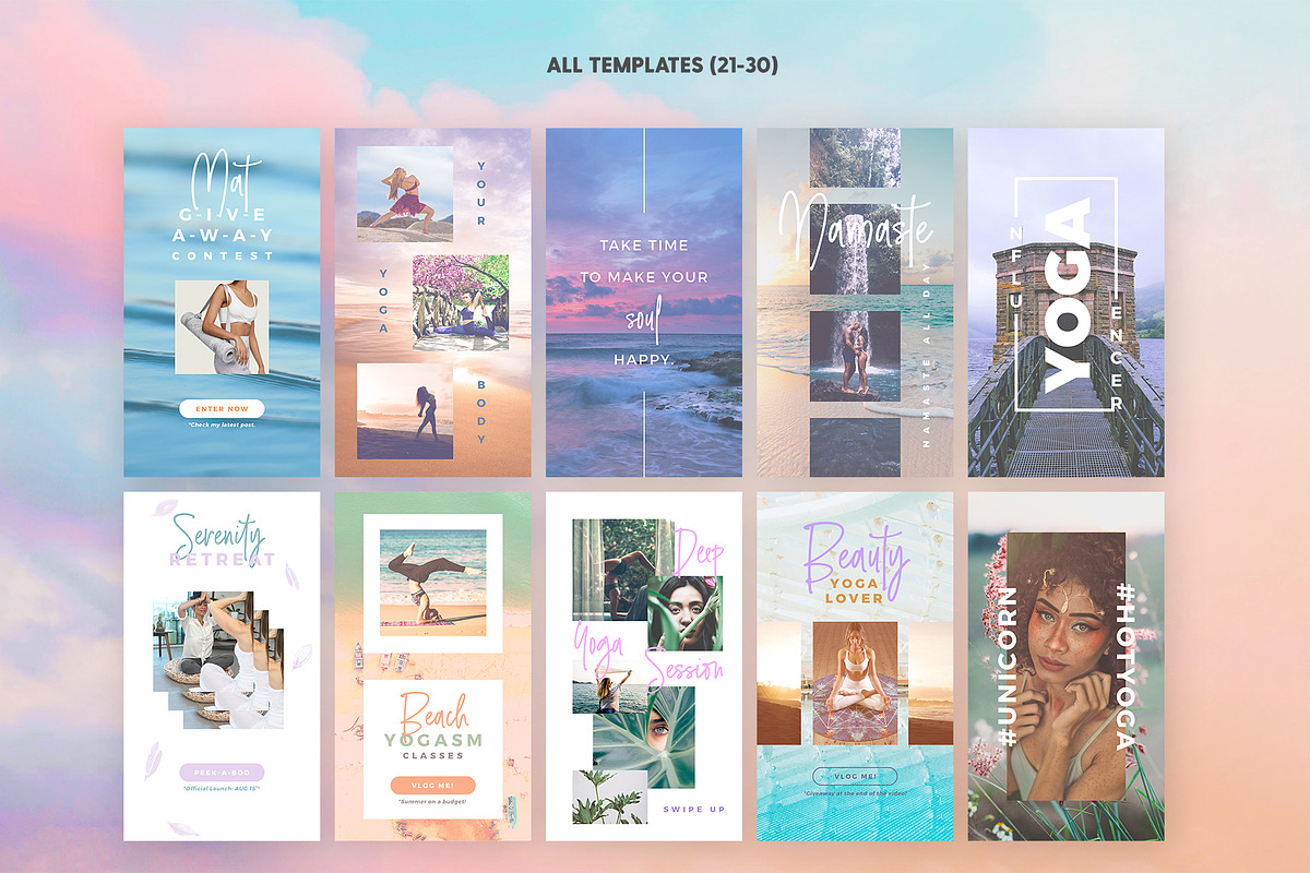 Instagram Stories - Unicorn Yoga Ed, a Social Media Template by The Wedding Shop (Photo 5 of 8)