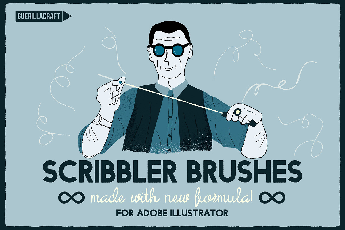 Scribbler Brushes for AI, a Brush Add-On by Guerillacraft (Photo 1 of 5)
