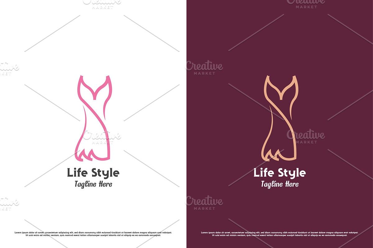 Dress Shop Logo Design Illustration, a Branding & Logo Template by Morvana Crew