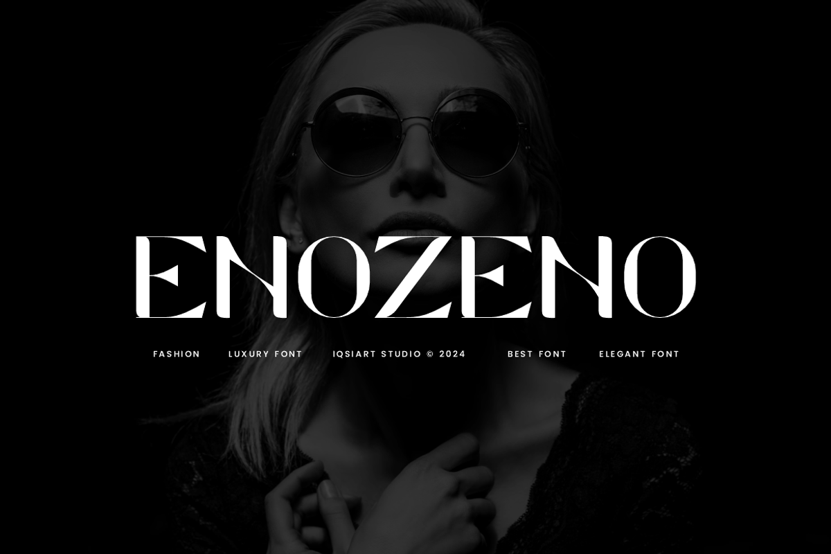 Enozeno - Elegant Font, a Sans Serif Font by Iqsiart Studio (Photo 1 of 6)