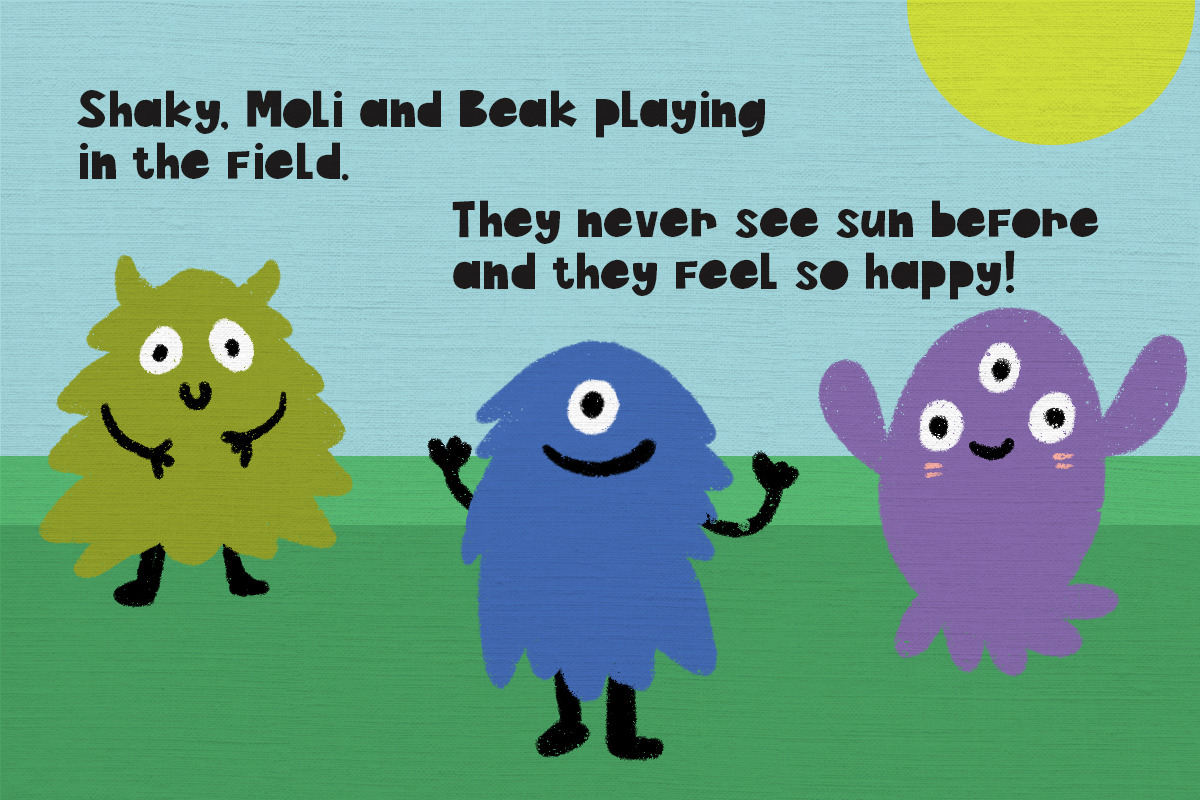 Sunny Monsta - Playful Typeface, a Sans Serif Font by Scratch Design (Photo 4 of 15)