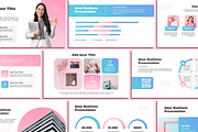 Pink Blue Powerpoint Template, a Presentation Template by SKY CREATION (Thumbnail 5 of 6)