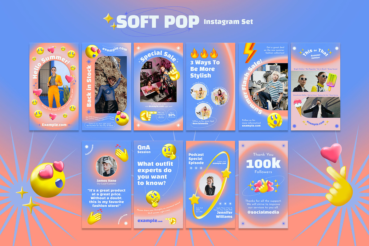 Soft Pop Instagram Set