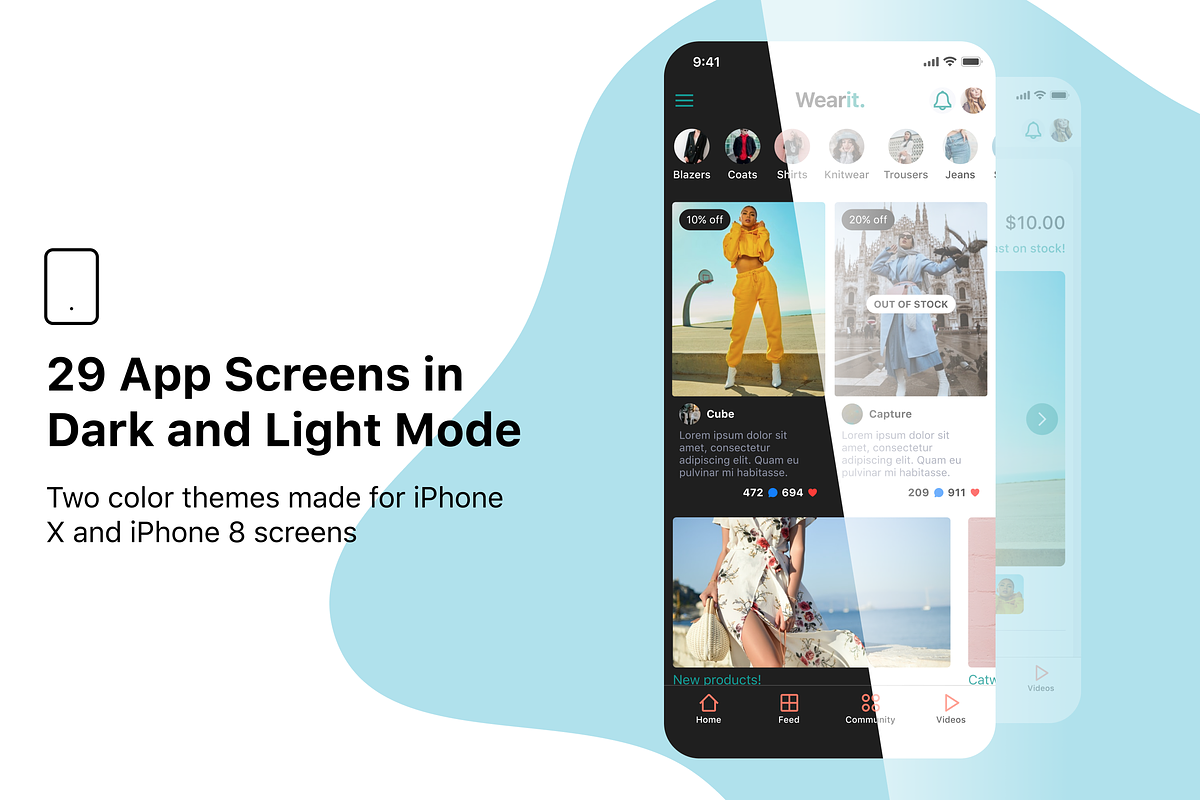 Wearit - Fashion UI Kit, an UI Kit Template by Angelo Barrientos (Photo 2 of 5)
