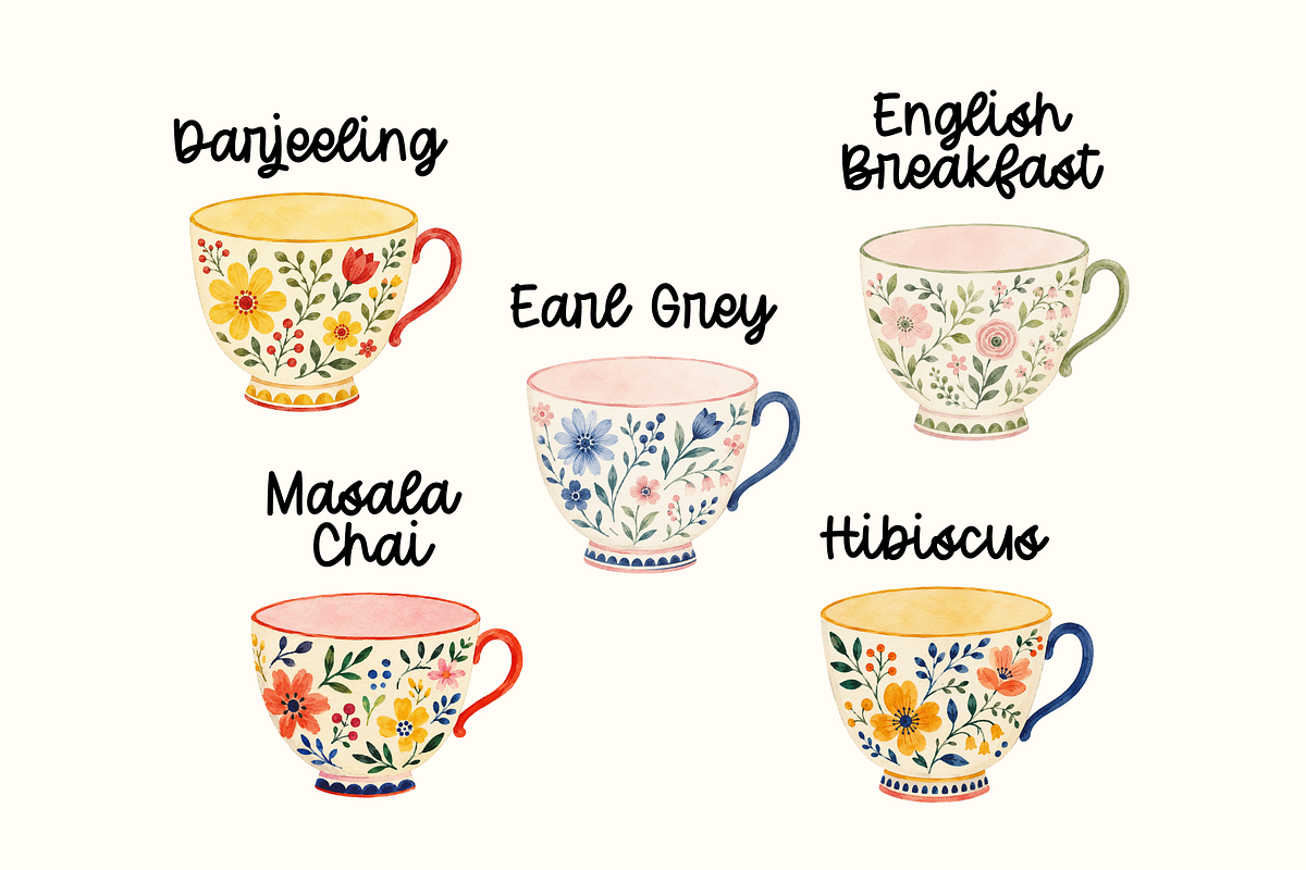 Teacup Collection, a Handwritten Font by Sofia Skoog (Photo 2 of 11)