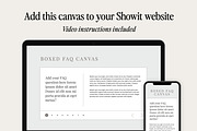 Boxed FAQ Showit Template, a Websites & App Template by Amanda Pena Design (Thumbnail 2 of 6)
