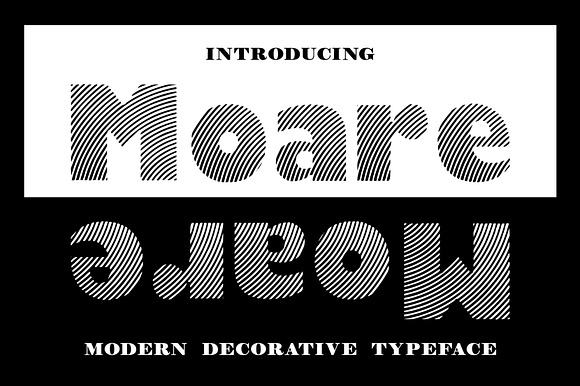 Moare Font preview 8