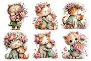 Whimsical Mother’s Day Cat Clipart, an Illustration by Daily.Designs (Thumbnail 6 of 7)