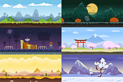 10 Fresh Game Backgrounds, a Background Graphic by Flat Icons (Thumbnail 2 of 3)