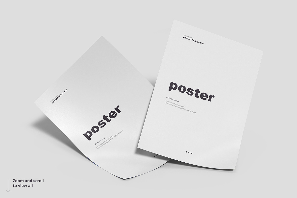Poster / Flyer Mockups, a Books & Magazine Mockup by WebAndCat (Photo 17 of 21)