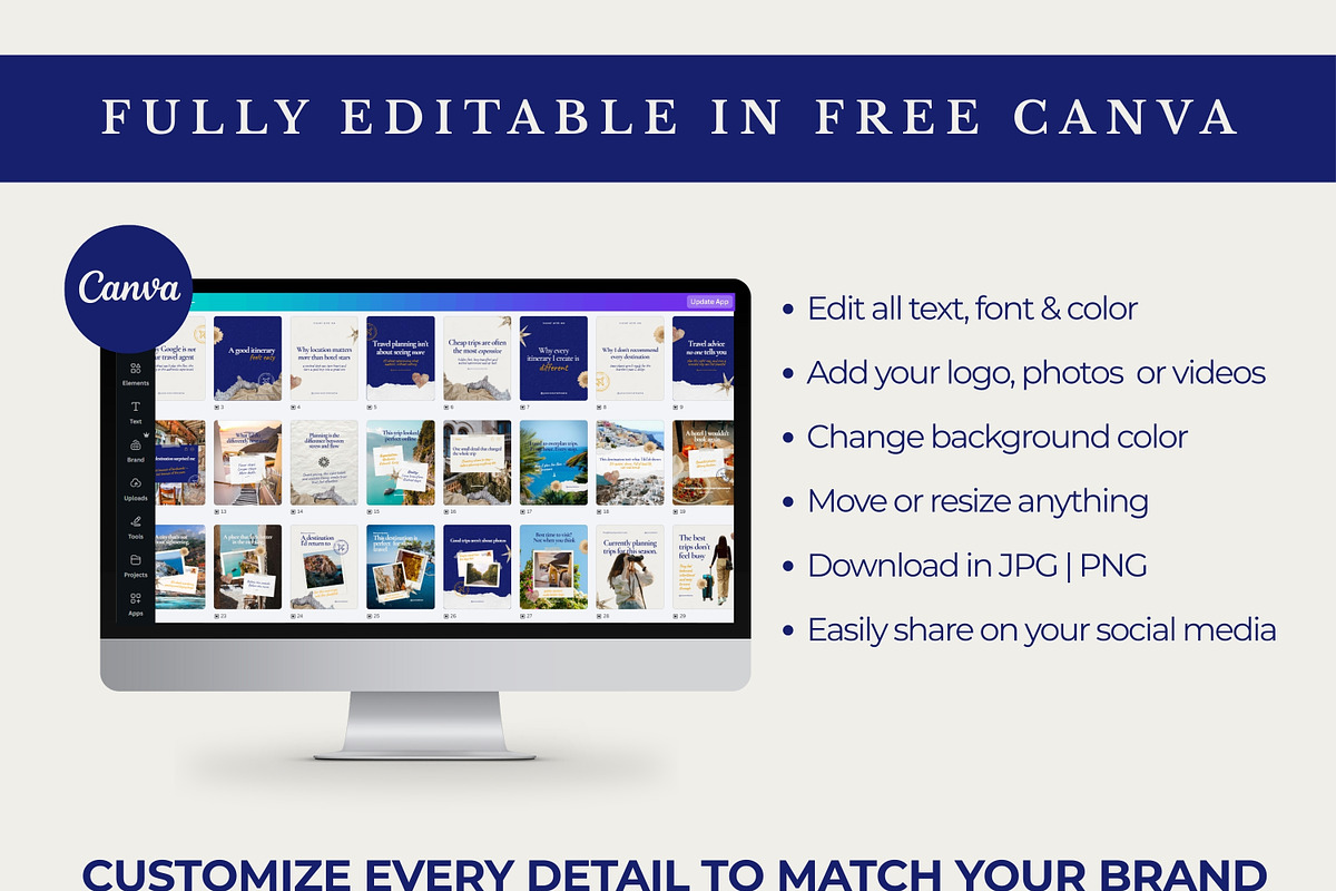 Scrapbook Travel Business Instagram, a Social Media Template by Anna Design Studio (Photo 4 of 10)