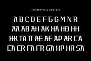 Rachyber - Futuristic Font, a Sans Serif Font by AQR Studio (Thumbnail 8 of 8)