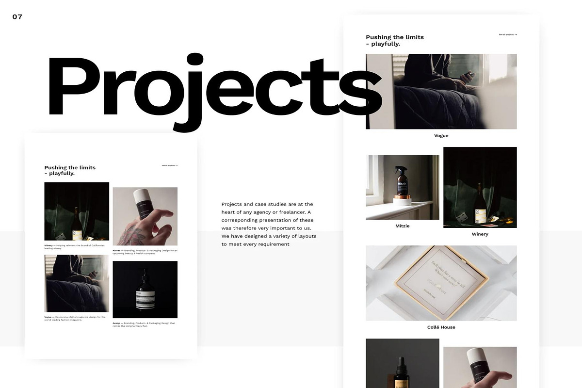 Werk UIKit 110 modern website layout, an UI Kit Template by Creative Perspective (Photo 6 of 10)