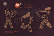 Coffee & Café Illustrations, a Food Illustration by happpydesign (Thumbnail 7 of 12)