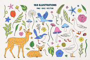 Spring Garden Vector Collection, a Pattern Graphic by rouxsupplyco (Thumbnail 4 of 15)