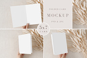 5x7 Folded Card Mockup, Bundle, a Mockup by FOXIMIDesign (Thumbnail 9 of 9)