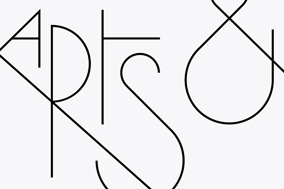 Srg Linear - Geometric typeface preview 7