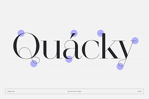 Regonia Display Serif Typeface