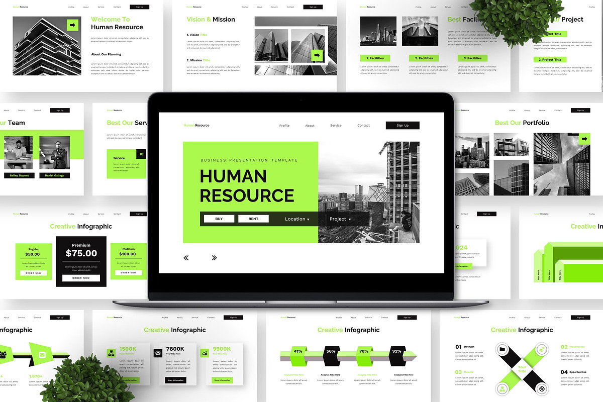 Human Resource - Business Powerpoint preview 5