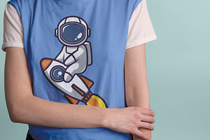 Cute Astronaut Spaceman Cartoon