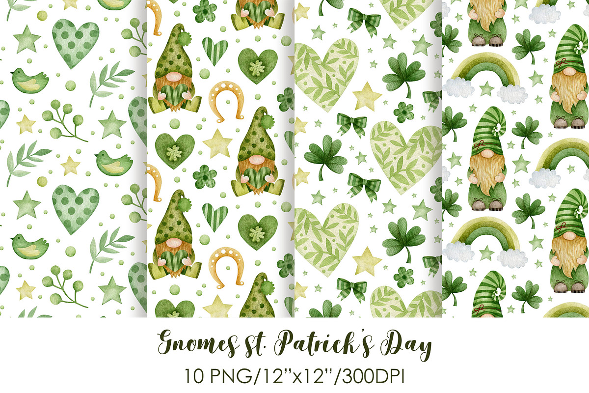 Gnomes st. Patrick's Day Collection., a Decorative Illustration by Kira Konoshenko (Photo 8 of 14)