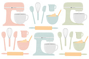 Soft Pastel Baking Clipart, an Illustration by Amanda Ilkov (Thumbnail 3 of 4)