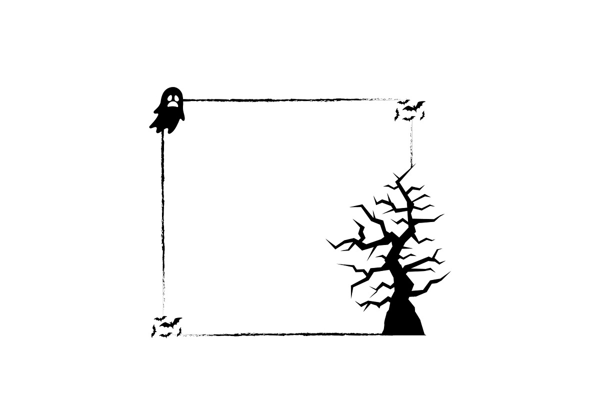 Spooky Halloween Frame Designs, a Background Graphic by SaaDesigns (Photo 4 of 4)