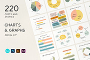 Charts and Graphs Social Kit, a Social Media Template by Sparrow & Snow (Thumbnail 1 of 13)