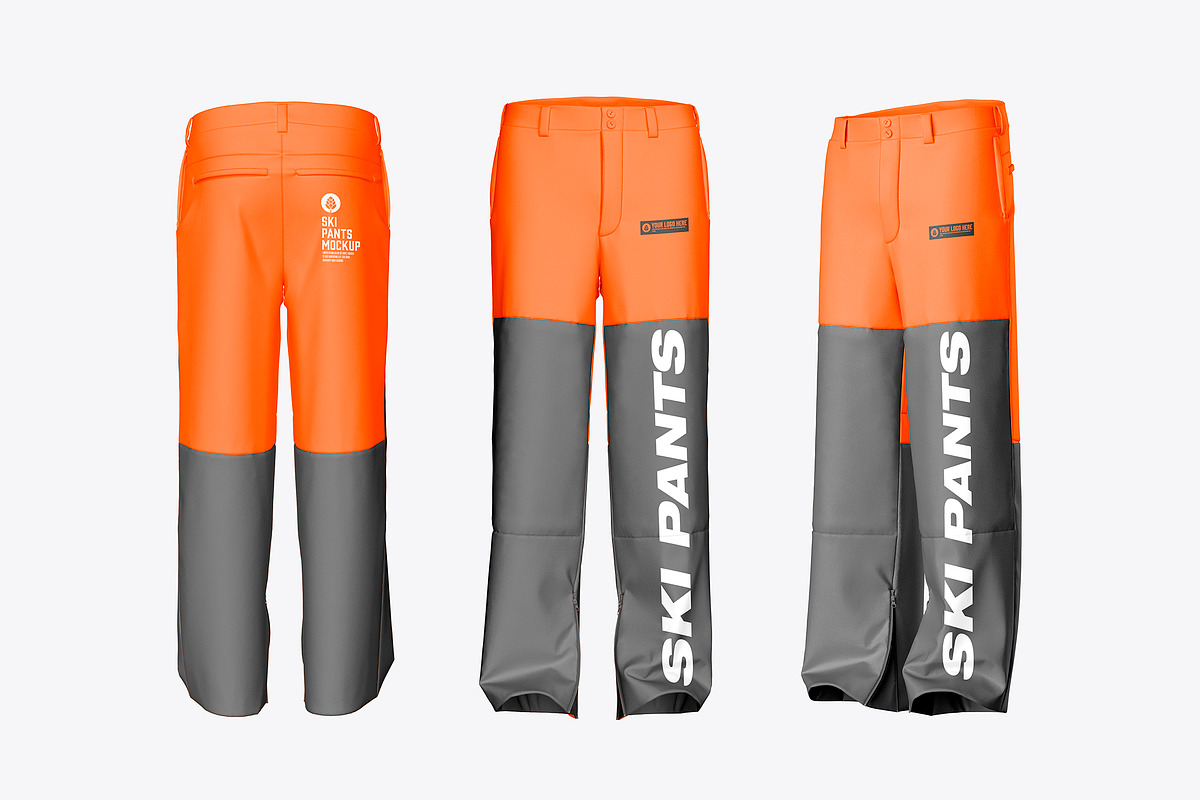 Ski Pants Mockup, a Product Mockup by OneVectorStock (Photo 1 of 3)