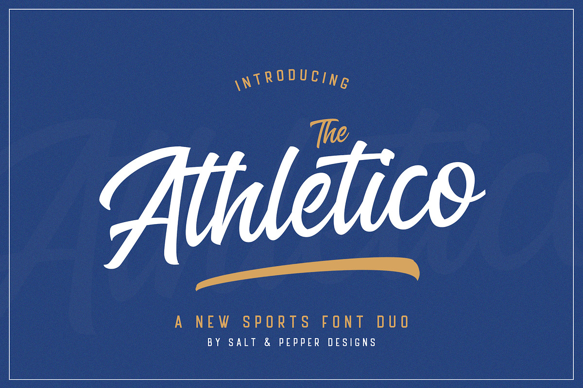 The Athletico Font Duo, a Script Font by Salt & Pepper Designs (Photo 1 of 9)
