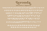 Leronda, a Serif Font by Larin Type Co. (Thumbnail 12 of 12)