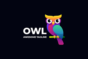 Owlco Gradient Colorful Logo, a Branding & Logo Template by Artnivora.Std