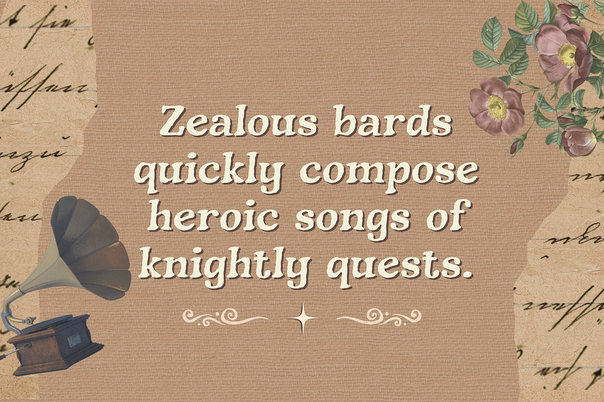 Feywood Oath - Antique Typeface, a Handwritten Font by HipFonts (Photo 6 of 9)