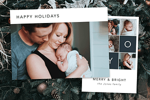 Holiday Christmas Card Template IV