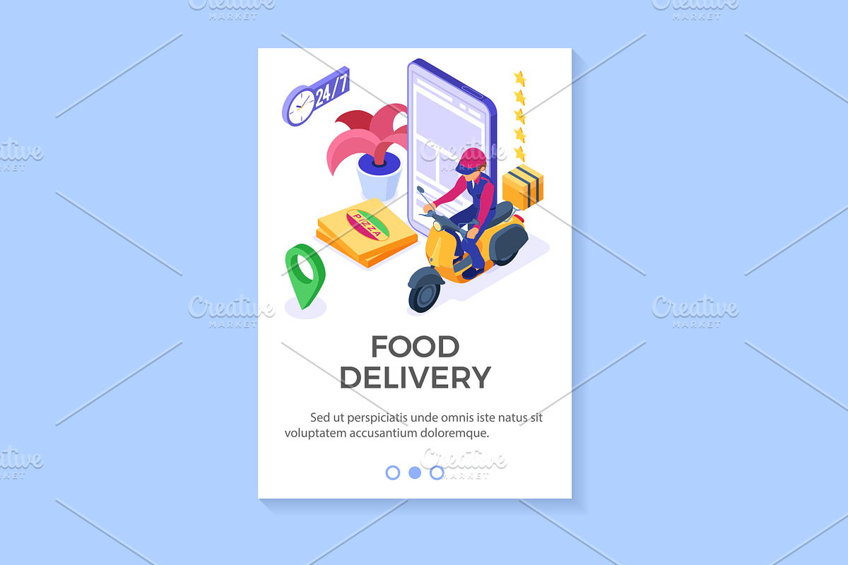 Online food order package delivery, a Food Illustration by TAlex (Photo 2 of 4)