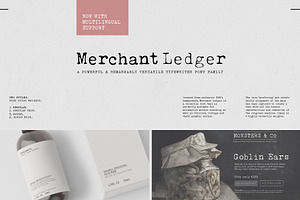 Merchant Ledger - Typewriter Family, a Serif Font by Twinbrush