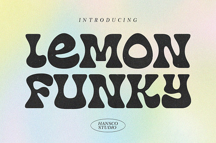 Lemon Funky Font, a Serif Font by HansCo Studio