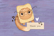 Cat. Posters, clipart & lettering, an Animal Illustration by Lesya Skripak (Thumbnail 8 of 8)