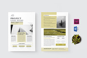 Case Study Template | Word & INDD, a Stationery Template by design_hut (Thumbnail 1 of 5)