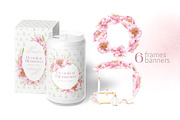 Pink Peonies Watercolor Women Beauty, a Decorative Illustration by Elena Malgina Clipart (Thumbnail 4 of 13)