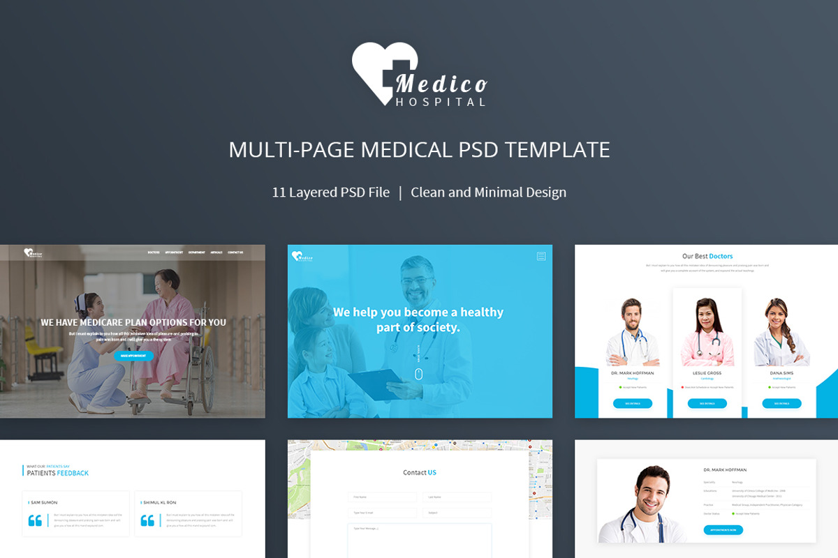 Medico Health Care PSD Template, a Websites & App Template by Themefisher (Photo 1 of 5)