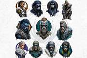 Norse Jotuns Giant Viking Cliparts, a Person Illustration by ThatsDesignArt (Thumbnail 14 of 18)