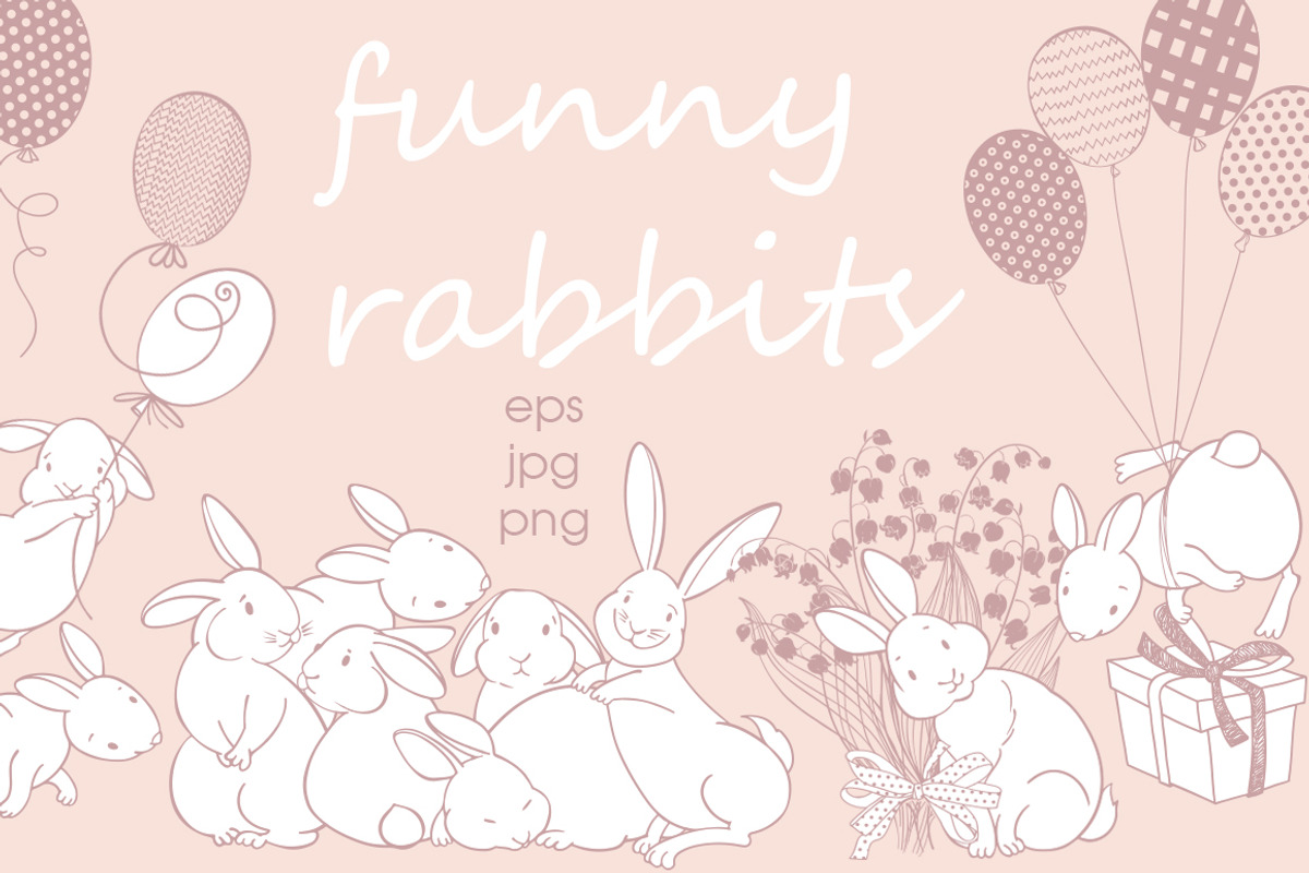 Funny rabbits., an Animal Illustration by maritime_m (Photo 1 of 13)