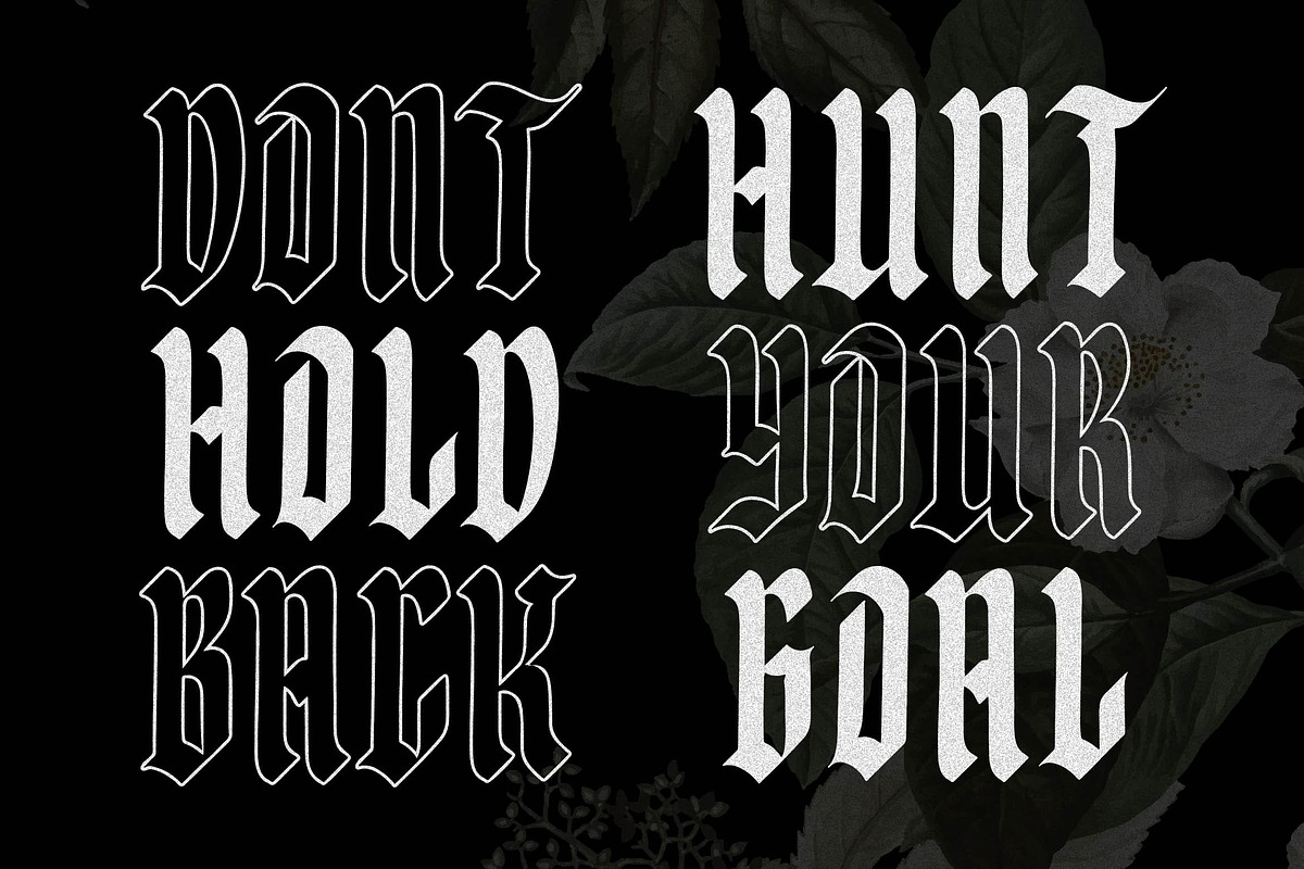 Black Freedom a Blackletter Font, a Blackletter Font by Blankids Studio (Photo 4 of 9)